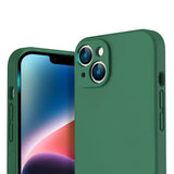Etui Silikonowe - Liquid Silicone - iPhone 14 Plus - Ciemny Zielony