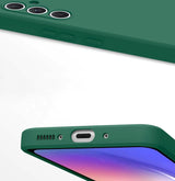 Etui Silikonowe - Liquid Silicone - Samsung Galaxy A54 - Ciemny Zielony