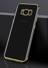 Etui Silikonowe Luxury Plated - Samsung Galaxy S7 Edge - Złoty