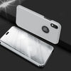 Etui Clear View - iPhone XR - Srebrny