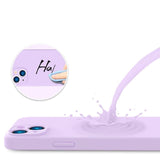 Etui Silikonowe - Liquid Silicone - iPhone 11 Pro Max - Lawendowy