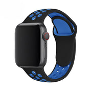 Pasek Sportowy, Opaska do Apple Watch - 42 / 44 / 45 / 49 mm - Czarno-Granatowy