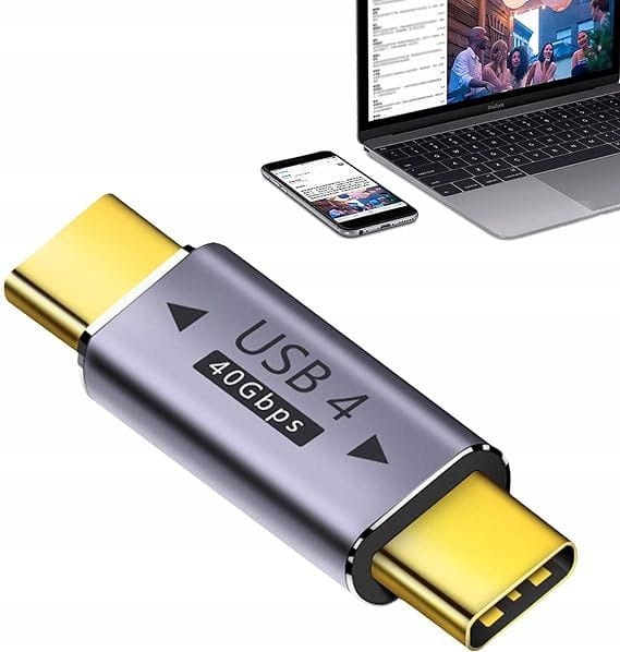 Adapter Przejściówka USB-C do USB-C - Typ: Męski / Męski