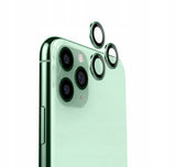 Ring ze Szkłem na Obiektyw - Komplet 3 Sztuk - Kolor Jasnozielony iPhone 12 Pro Max