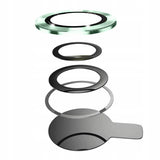 Ring ze Szkłem na Obiektyw - Komplet 3 Sztuk - Kolor Jasnozielony iPhone 11 Pro