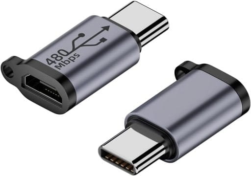 Adapter Kabla Micro USB do USB-C - 480Mbps 18W v1