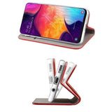 Flip Cover - Magnetyczne Etui Książkowe - Samsung Galaxy S24 - Czerwony