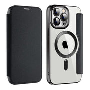 Etui Flip Wallet Magsafe iPhone 12 Pro Max - Czarny