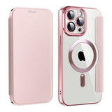 Etui Flip Wallet Magsafe iPhone 14 Pro - Różowy