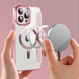 Etui Flip Wallet Magsafe iPhone 12 Pro Max - Różowy