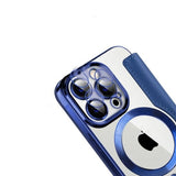 Etui Flip Wallet Magsafe iPhone 14 - Niebieski