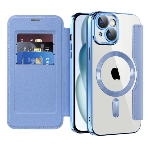 Etui Flip Wallet Magsafe iPhone 14 Plus - Lightblue