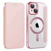 Etui Flip Wallet Magsafe iPhone 12 - Różowy