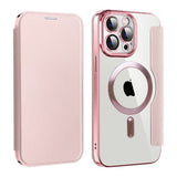 Etui Phoneo Flip z Klapką RFID do MagSafe do iPhone 13 Pro Max - Różowe