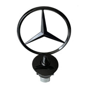 Emblemat / Znaczek Mercedes na Przód Premium - Czarny Matowy