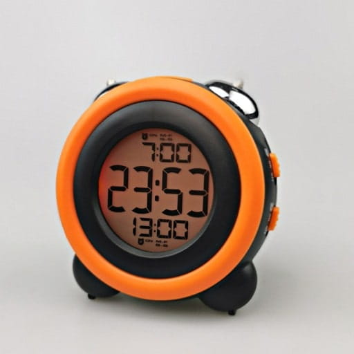 Budzik / Zegarek LCD dla Dzieci - Pomarańczowo-Czarny