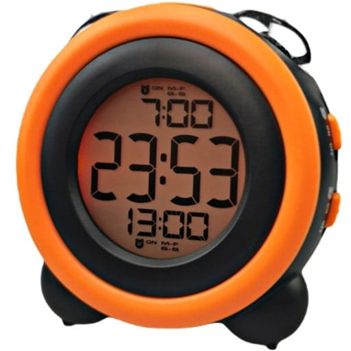Budzik / Zegarek LCD dla Dzieci - Pomarańczowo-Czarny