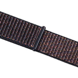 Uniwersalny pleciony pasek do zegarka 22 mm - Czarno - Pomarańczowy