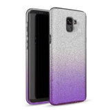 Etui Brokatowe Glitter Case - Samsung A8 2018 - Fioletowy
