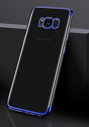 Etui Silikonowe Luxury Plated - Samsung Galaxy S8+ - Niebieski