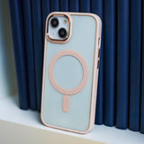 Etui Clear Case Magsafe Do Apple iPhone 15 Różowy