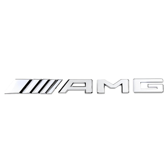 Naklejka Samochodowa Srebrna Znaczek Mercedes Amg