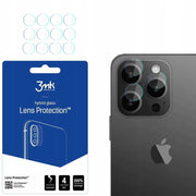 4 Zestawy Szkieł Hybrydowych Na Obiektyw Aparatu 3MK Lens Protect - iPhone 15 Pro Max