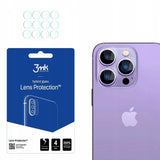 4 Zestawy Szkieł Hybrydowych Na Obiektyw Aparatu 3MK Lens Protect - iPhone 14 Pro