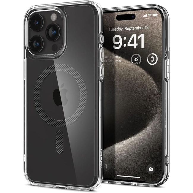 Etui Spigen Ultra Hybrid MagSafe Carbon Fiber - iPhone 15 Pro Max