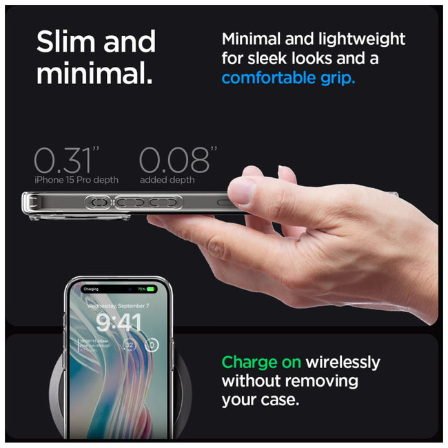 Etui Spigen Ultra Hybrid Clear - iPhone 15 Pro