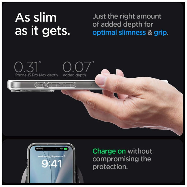 Etui Spigen Ultra Hybrid MagSafe Clear - iPhone 15 Pro Max