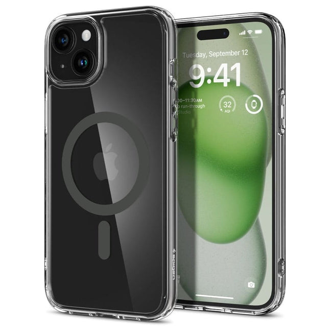 Etui Spigen Ultra Hybrid MagSafe Graphite - iPhone 15