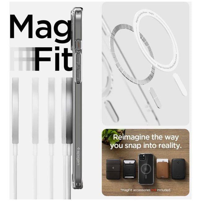 Etui Spigen Ultra Hybrid MagSafe Graphite - iPhone 15