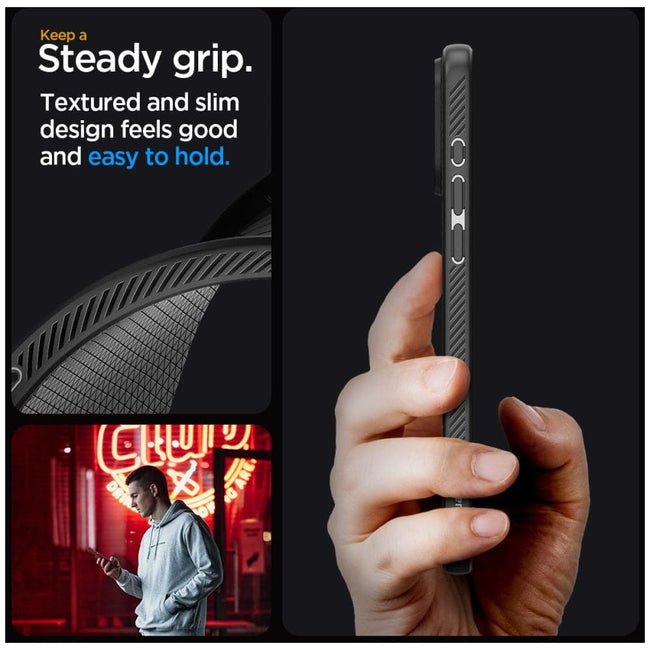 Etui Spigen Liquid Air TPU Black - iPhone 15 Pro Max