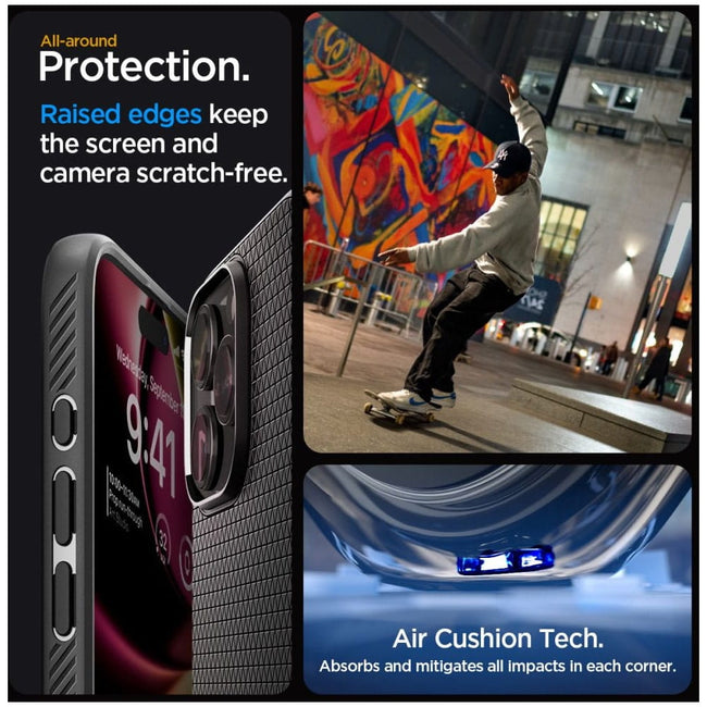 Etui Spigen Liquid Air TPU Black - iPhone 15 Pro Max