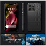 Etui Spigen Liquid Air TPU Black - iPhone 15 Pro Max