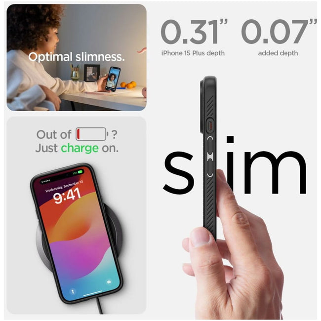 Etui Spigen Liquid Air TPU Black - iPhone 14