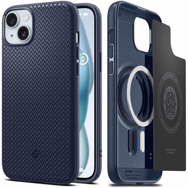 Etui Spigen Mag Armor do Magsafe - iPhone 14 - Granatowe