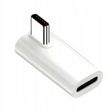 Adapter Kątowy - Żeńskie USB-C do Męskie USB-C - 40GBPS/8K 140W - Biały W5