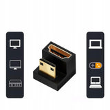 Adapter Kątowy HDMI do Mini HDMI 48GBPS 8K 60Hz C6