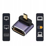 Adapter Kątowy HDMI do Micro HDMI 48GBPS 8K 60Hz D5