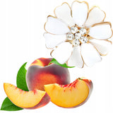 Kwiatek Dyfuzor Zapachu na Kratkę Nawiewu do Auta - Biały - Brzoskwiniowy