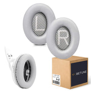 BETUNE® - Gąbki do Słuchawek - Bose QC15 QC25 QC35 AE 2i 2W - Szare