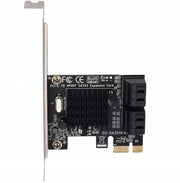 Adapter, Karta PCI PCI-E EXPRESS 1X NA 4X SATA 3 - Wewnętrzny