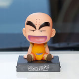 Stojak na Telefon Figurka Dragon Ball Krillin / Krillan z Ruchomą Głową