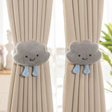 Upięcie Do Zasłon, Firan dla Dzieci - Chmurka - Szara - 2 szt.