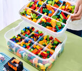 Organizer na Klocki LEGO 3 Poziomy 18L z Pokrywką do Budowania