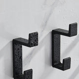 Wieszak Składany Dwupoziomowy, Aluminiowy - Łazienkowy - Czarny