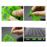 Zestaw Zatyczek 16w1 - Zaślepki Portów Laptopa i Komputera (HDMI, USB, SD, RJ45) - Czarne