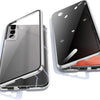 Etui Prywatyzujące Dual Magneto - Samsung Galaxy S24 Ultra - czarne, szkło Anti-Spy